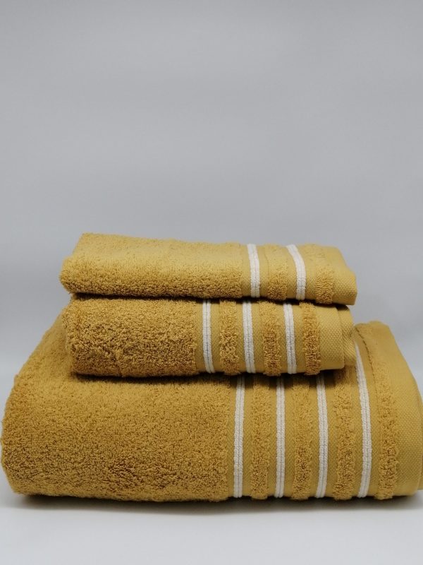Juego de toallas Amarillo mostaza