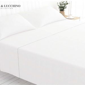 Juego de sábanas hostelería blanco V&L