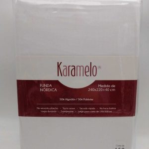 funda nórdica karamelo blanca muy práctica y funcional