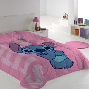 EDREDON LILO & STICH FLOWERS