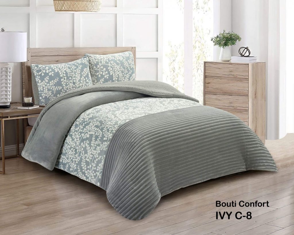 Edredón Sherpa Ivi Gris