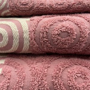 Toallas baño Círculos Rosa