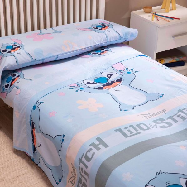 Juego Sábanas Stitch Azul