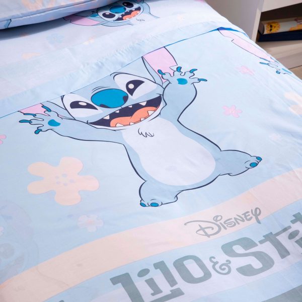 Juego Sábanas Stitch Azul