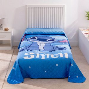 Colcha Bouti stitch Azul
