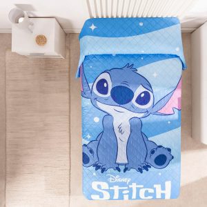 Colcha Bouti stitch Azul