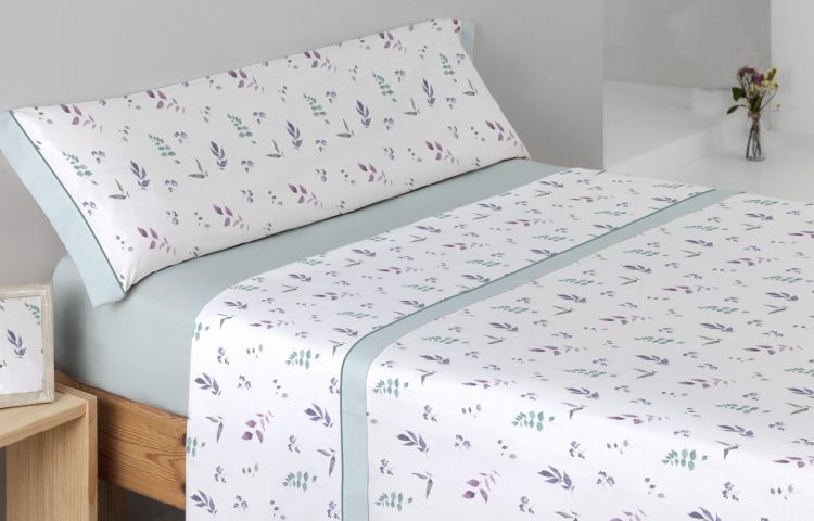 Juego Sábanas Dalia Agua