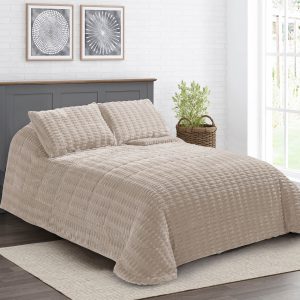 Edredón Sherpa Karamelo Ada Beige