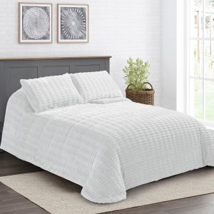 Edredón Sherpa Karamelo Ada Blanco