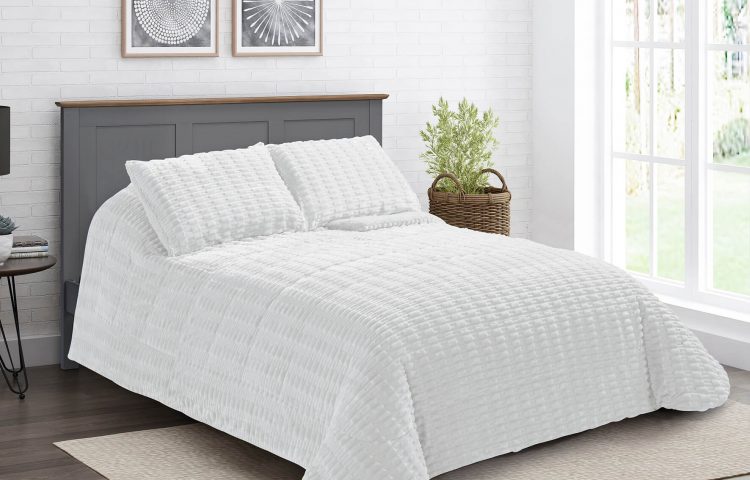 Edredón Sherpa Karamelo Ada Blanco