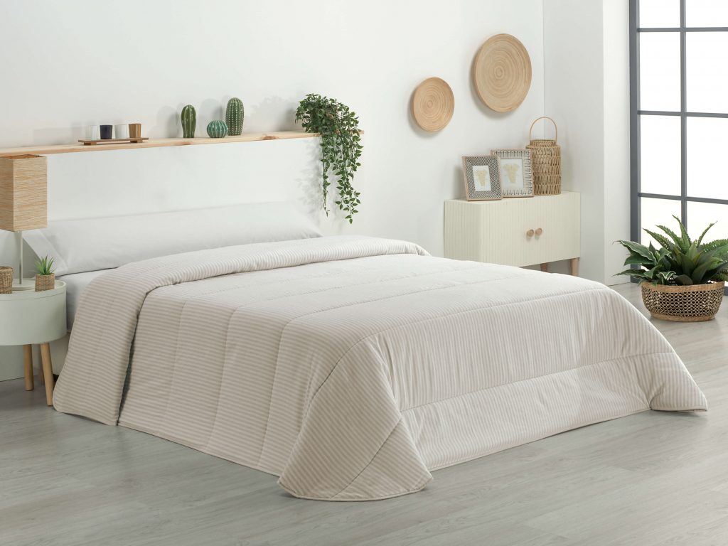 Edredón Nórdico de Franela beige