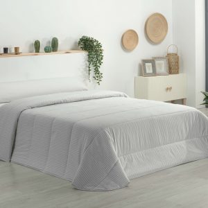Edredón Nórdico de Franela Gris