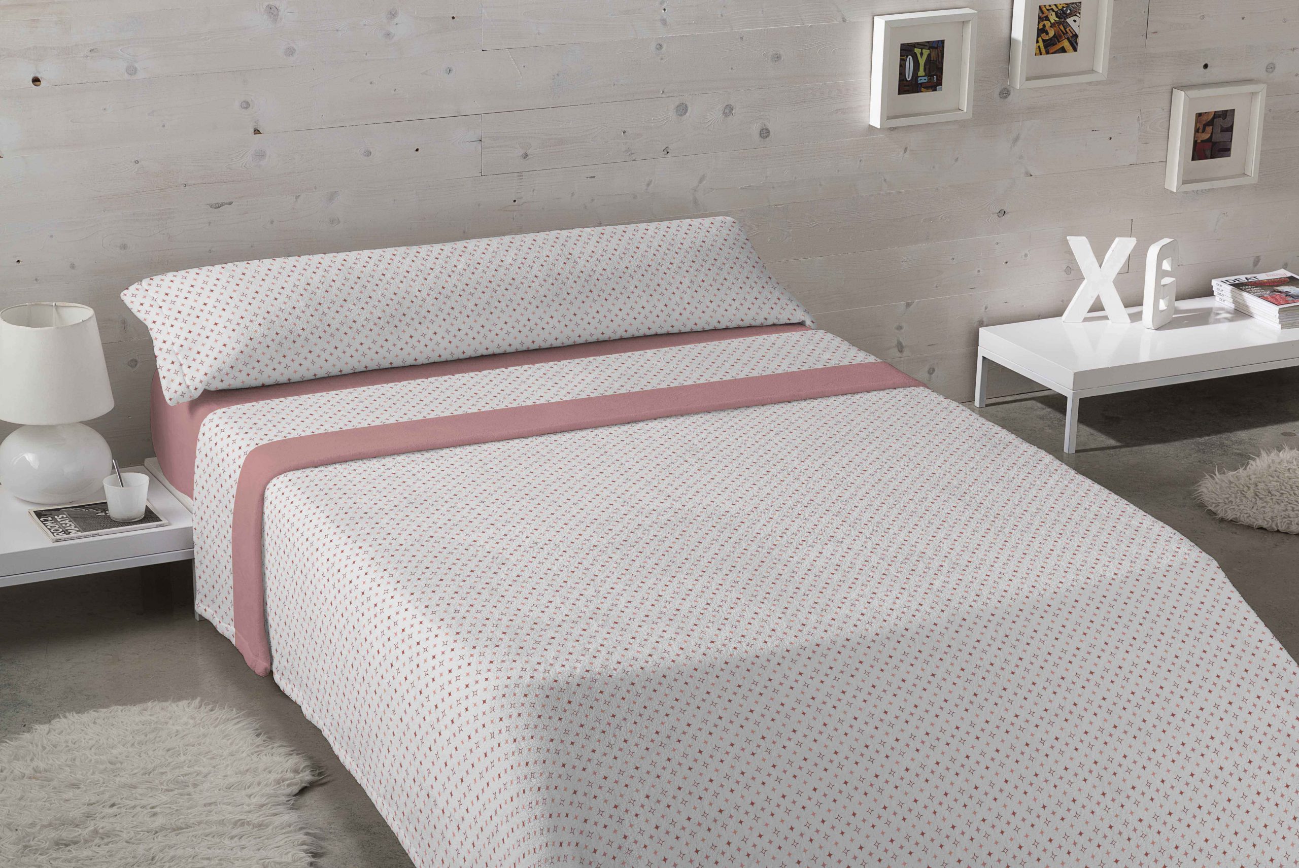 Juego Sábanas Coralina Karamelo Evania Coral