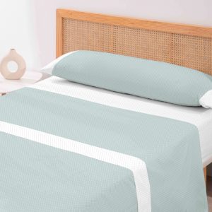 Juego Sábanas Karamelo Alana Aguamarina