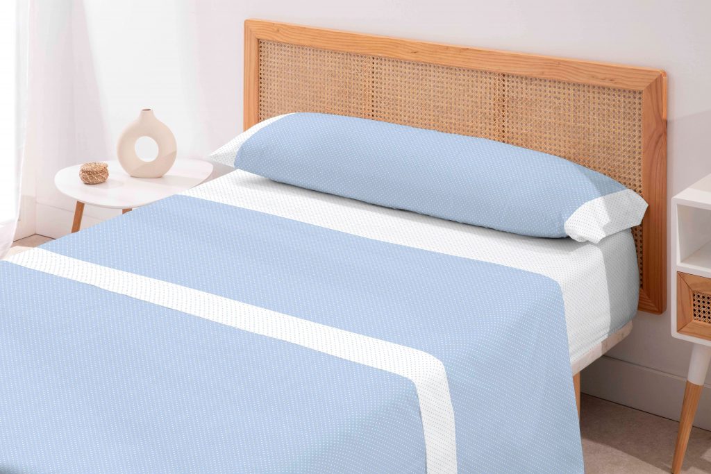 Juego Sábanas Karamelo Alana azul