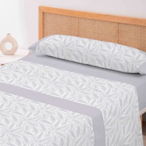 Juego Sábanas Karamelo Leizen Gris