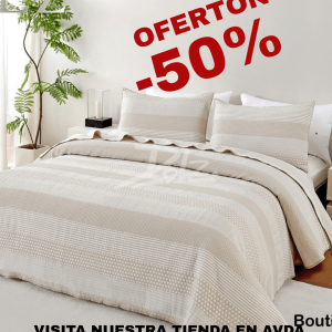 COLCHA BOUTI beige