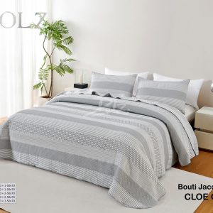 Colcha Bouti Jacquard Cloe Gris