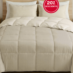 Edredón Nórdico 266 Beige Burrito Blanco